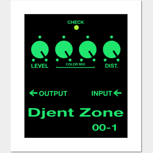 Guitar Pedal DJENT ZONE Heavy Metal!!! Green Posters and Art